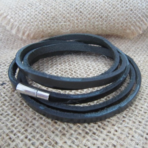 Plain Leather Bracelets for Men (BR121088)